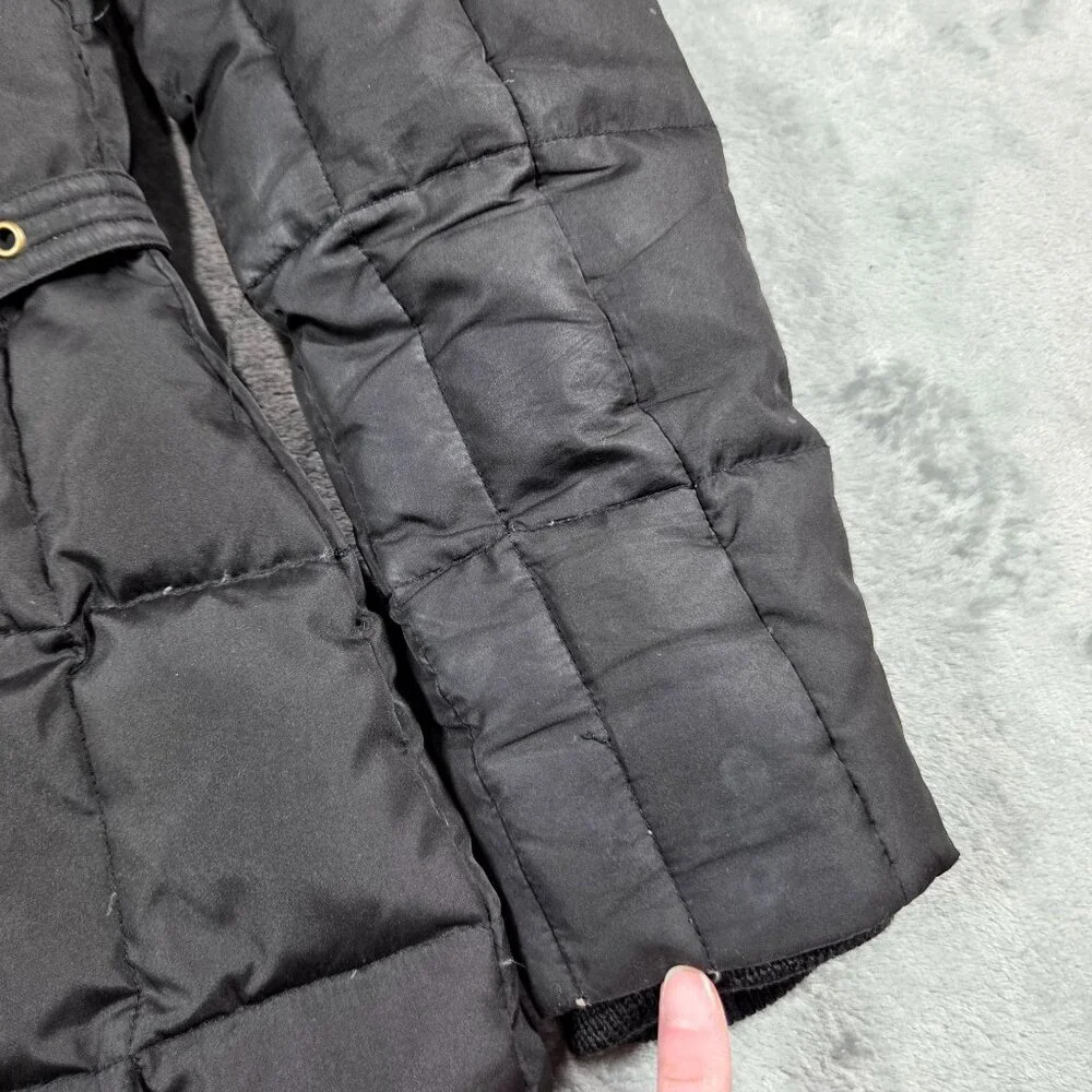 Lauren Ralph Lauren Jacket Womens Small Black Down Filled Quilted Puffer Coat